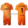 Original Trikotsatz FC Barcelona Ter Stegen 1 Torwart Heimtrikot 2021-22 Für Kinder